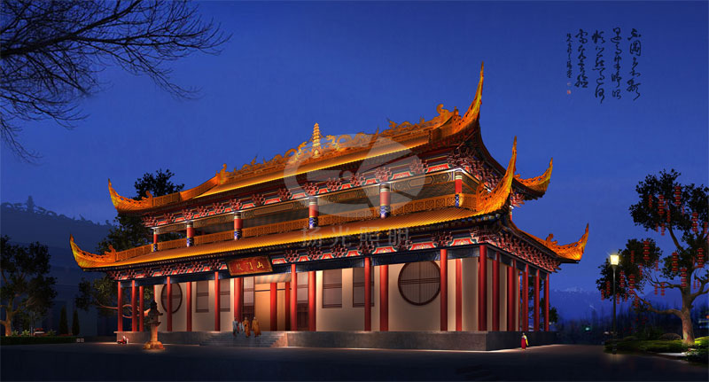 古建筑景觀(guān)燈光設(shè)計(jì)效果圖
